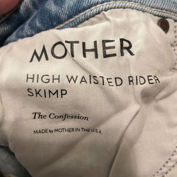 Mother Superior jeans High Waisted Rider Skimp The Confession 25 boho classic - Picture 5 of 7